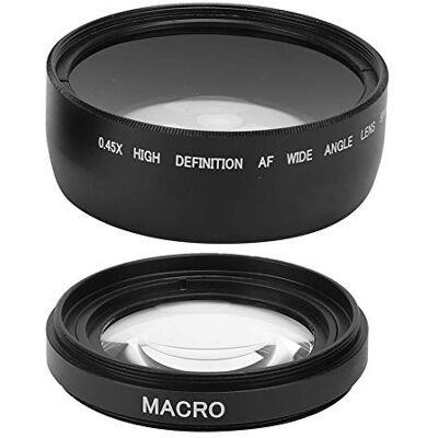VBESTLIFE Lente Macro Gran Angular de 58 mm 0.45X Apta para Todas Las Lentes de cámara de 58 mm de diámetro, para fotografía de paisajes VBESTLIFE Lente Macro Gran Angular de 58 mm 0.45X Apta para Todas Las Lentes de cámara de 58 mm de diámetro, para fotografía de paisajes