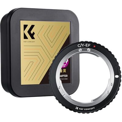 K&F CONCEPT Adaptador de Objetivo C/Y-EOS, Anillo Adaptador de Montura Lente Compatible con Objetivos C/Y Contax/Yashica a Cuerpo deCámara Canon EF EF-S EOS Mount, Anillo Adaptador Manual Lens K&F CONCEPT Adaptador de Objetivo C/Y-EOS, Anillo Adaptador de Montura Lente Compatible con Objetivos C/Y Contax/Yashica a Cuerpo deCámara Canon EF EF-S EOS Mount, Anillo Adaptador Manual Lens