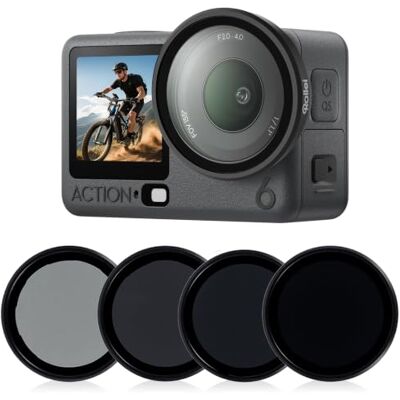 Rollei Filtro ND dji Osmo Action 6, 4 Pack ND8/ND16/ND32/CPL Rollei Filtro ND dji Osmo Action 6, 4 Pack ND8/ND16/ND32/CPL