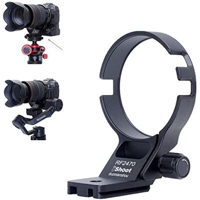 iShoot Collar de lente de metal CNC compatible con Canon RF de 24 a 70 mm F2.8L es USM, soporte de lente inferior es Arca-Swiss Fit placa de liberación rápida ranura de cola de milano iShoot Collar de lente de metal CNC compatible con Canon RF de 24 a 70 mm F2.8L es USM, soporte de lente inferior es Arca-Swiss Fit placa de liberación rápida ranura de cola de milano