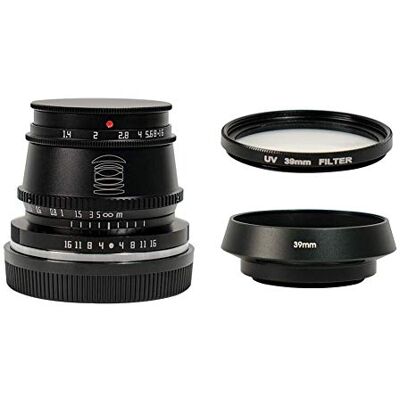 TTARTISAN 35mm F1.4 APS-C Formato gran apertura manual enfoque fijo lente para L Mount cámara negro para Leica T CL TL TL2 Sigma FP con 39mm UV filtro lente parasol TTARTISAN 35mm F1.4 APS-C Formato gran apertura manual enfoque fijo lente para L Mount cámara negro para Leica T CL TL TL2 Sigma FP con 39mm UV filtro lente parasol