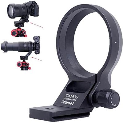 iShoot Anillo de Montaje en Trípode Collar de Objetivo Compatible con Tamron 18-300mm f/3.5-6.3 Di III-A VC VXD B061 (X/E Mount), Soporte de Lente es Arca-Swiss Fit Cámara Placa de Liberación Rápida iShoot Anillo de Montaje en Trípode Collar de Objetivo Compatible con Tamron 18-300mm f/3.5-6.3 Di III-A VC VXD B061 (X/E Mount), Soporte de Lente es Arca-Swiss Fit Cámara Placa de Liberación Rápida
