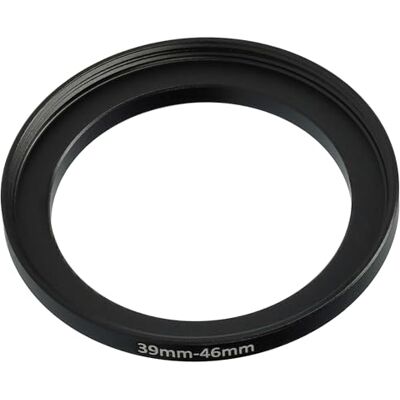 vhbw Anillo Adaptador Step Up de 39 mm a 46 mm para Objetivo de la cámara Adaptador de filtro, metal, negro vhbw Anillo Adaptador Step Up de 39 mm a 46 mm para Objetivo de la cámara Adaptador de filtro, metal, negro