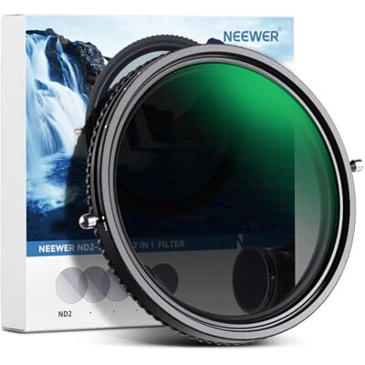 NEEWER 2 en 1 ND Variable 52mm ND2-ND32 y Polarizador (CPL), Sin X Spot, Vidrio Óptico HD, Recubierto de Múltiples Capas, Ultradelgado Resistente a Arañazos NEEWER 2 en 1 ND Variable 52mm ND2-ND32 y Polarizador (CPL), Sin X Spot, Vidrio Óptico HD, Recubierto de Múltiples Capas, Ultradelgado Resistente a Arañazos
