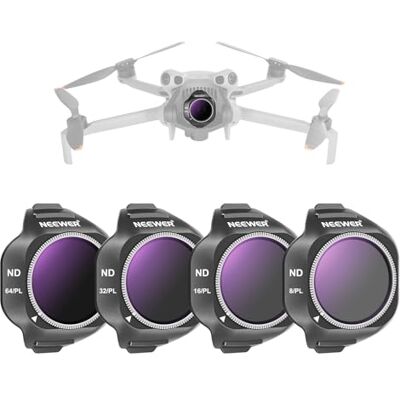 NEEWER ND/PL Filtro Juego Compatible con dji Mini 5 Pro Drone Cámara (ND8/PL + ND16/PL + ND32/PL + ND64/PL), Snap On ND Objetivo Polarizador Densidad Neutra Multicapa Fotografía Accesorios, 4 Pack NEEWER ND/PL Filtro Juego Compatible con dji Mini 5 Pro Drone Cámara (ND8/PL + ND16/PL + ND32/PL + ND64/PL), Snap On ND Objetivo Polarizador Densidad Neutra Multicapa Fotografía Accesorios, 4 Pack