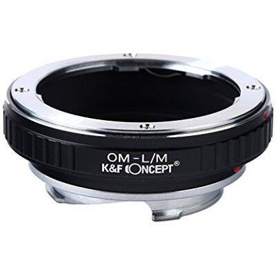K&F CONCEPT Adaptador Montaje de la Lente para la Lente Olympus OM a la Cámara L/M K&F CONCEPT Adaptador Montaje de la Lente para la Lente Olympus OM a la Cámara L/M
