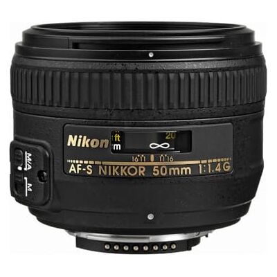 Nikon Jaa014Da Af-S 50Mm F1.4 G Objetivo para (Distancia Focal Fija 50Mm, Apertura F/1.4) Color Negro Nikon Jaa014Da Af-S 50Mm F1.4 G Objetivo para (Distancia Focal Fija 50Mm, Apertura F/1.4) Color Negro