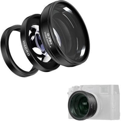 FREEWELL Lente 2-en-1 Gran Angular y Macro para Fuji X100VI/X100V Negro FREEWELL Lente 2-en-1 Gran Angular y Macro para Fuji X100VI/X100V Negro
