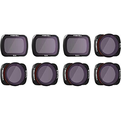 FREEWELL All Day-Serie 4K-8Pack ND4, ND8, ND16, CPL, ND8/PL, ND16/PL, ND32/PL, ND64/PL Filtros Lentes Cámara Compatibles con Osmo Pocket, Pocket 2 FREEWELL All Day-Serie 4K-8Pack ND4, ND8, ND16, CPL, ND8/PL, ND16/PL, ND32/PL, ND64/PL Filtros Lentes Cámara Compatibles con Osmo Pocket, Pocket 2