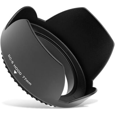 CELLONIC Parasol para Ø 77mm Compatible con Universal Ø 77mm Bayoneta, Flor / Tulipán / Pétalo, Plastic, negro, para Canon EF 100-400mm f/4.5-5.6L IS USM, II USM, para Zeiss Otus 1,4/55 CELLONIC Parasol para Ø 77mm Compatible con Universal Ø 77mm Bayoneta, Flor / Tulipán / Pétalo, Plastic, negro, para Canon EF 100-400mm f/4.5-5.6L IS USM, II USM, para Zeiss Otus 1,4/55