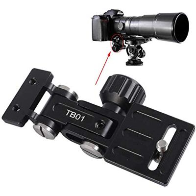 iShoot Soporte de lente retráctil de enfoque largo totalmente metálico, soporte plegable para lente de zoom de teleobjetivo, soporte de cámara, protector de bayoneta, con tornillo de 1/4 pulgadas iShoot Soporte de lente retráctil de enfoque largo totalmente metálico, soporte plegable para lente de zoom de teleobjetivo, soporte de cámara, protector de bayoneta, con tornillo de 1/4 pulgadas