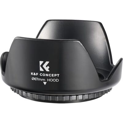 K&F CONCEPT Parasol Tulipán 67 mm Compatible con Objetivo de Cámara Parasol de rosca de 67 mm con paño de limpieza, reduce reflejos y protege el objetivo PL01 K&F CONCEPT Parasol Tulipán 67 mm Compatible con Objetivo de Cámara Parasol de rosca de 67 mm con paño de limpieza, reduce reflejos y protege el objetivo PL01