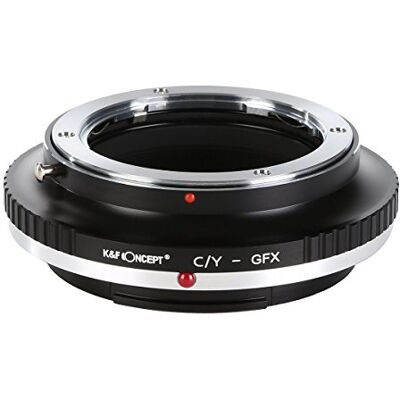 K&F CONCEPT Adaptador de Objetivo C/Y-GFX, Adaptador Manual de Lente Contax y Yashica, Anillo Adaptador de Montura Lente Compatible con Fujifilm Fuji GFX Series K&F CONCEPT Adaptador de Objetivo C/Y-GFX, Adaptador Manual de Lente Contax y Yashica, Anillo Adaptador de Montura Lente Compatible con Fujifilm Fuji GFX Series