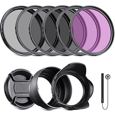Kit de filtros NEEWER 67mm - Polarizador Circular, UV, FLD - Accesorios para cámara Kit de filtros NEEWER 67mm - Polarizador Circular, UV, FLD - Accesorios para cámara