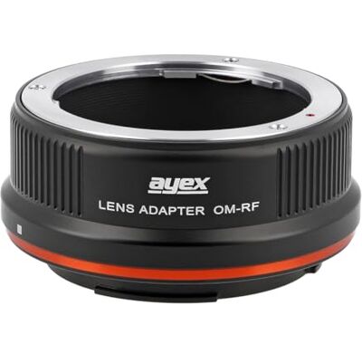 ayex Adaptador de objetivo compatible con lentes Olympus OM bayoneta compatible con Canon EOS R Mount OM-EOS R ayex Adaptador de objetivo compatible con lentes Olympus OM bayoneta compatible con Canon EOS R Mount OM-EOS R