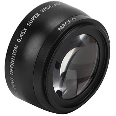 VBESTLIFE Lente Macro Gran Angular de 55 mm 0.45X, Lente Gran Angular Universal de 55 mm, Apta para Todas Las Lentes de cámara de 55 mm de diámetro VBESTLIFE Lente Macro Gran Angular de 55 mm 0.45X, Lente Gran Angular Universal de 55 mm, Apta para Todas Las Lentes de cámara de 55 mm de diámetro