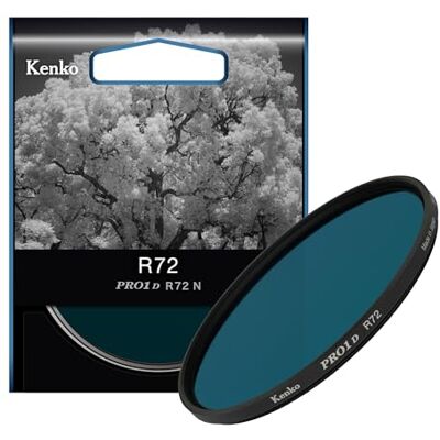 Kenko Filtro infrarrojo R72 N φ52 mm, Fabricado en Japón, 025208 Kenko Filtro infrarrojo R72 N φ52 mm, Fabricado en Japón, 025208