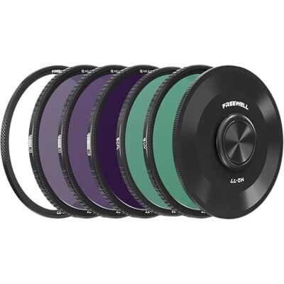 FREEWELL M2 Magnetic Quick Swap 5-Pack 77mm ND Filter Kit CPL & UV Filtros FREEWELL M2 Magnetic Quick Swap 5-Pack 77mm ND Filter Kit CPL & UV Filtros