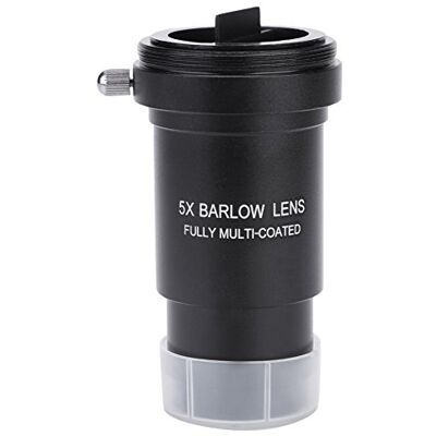 Bewinner Lente Acromática Barlow 5X, Lente Barlow 5X de 1.25"con Revestimiento Múltiple M42 Rosca para Telescopios Ocular M42 x 0.75mm Adaptador en T con Rosca para Cámara DSLR o SLR Bewinner Lente Acromática Barlow 5X, Lente Barlow 5X de 1.25"con Revestimiento Múltiple M42 Rosca para Telescopios Ocular M42 x 0.75mm Adaptador en T con Rosca para Cámara DSLR o SLR