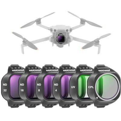 NEEWER CPL ND Filtro Juego Compatible con dji Mini 5 Pro Drone Cámara (UV/CPL/ND4/ND8/ND16/ND32), Snap On Polarizador Circular Densidad Neutra Filtro Objetivo Accesorios, 6 Pack NEEWER CPL ND Filtro Juego Compatible con dji Mini 5 Pro Drone Cámara (UV/CPL/ND4/ND8/ND16/ND32), Snap On Polarizador Circular Densidad Neutra Filtro Objetivo Accesorios, 6 Pack