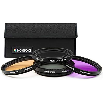 Polaroid Optics juego de filtros de 62 mm de 4 piezas (UV, CPL, FLD, WARMING) Polaroid Optics juego de filtros de 62 mm de 4 piezas (UV, CPL, FLD, WARMING)