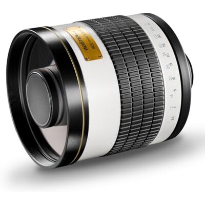 walimex pro Objetivo CSC para réflex, Compatible con Montura Canon EOS M, 800 mm, 1:8,0, Rosca de Filtro de 35 mm, Color Blanco walimex pro Objetivo CSC para réflex, Compatible con Montura Canon EOS M, 800 mm, 1:8,0, Rosca de Filtro de 35 mm, Color Blanco