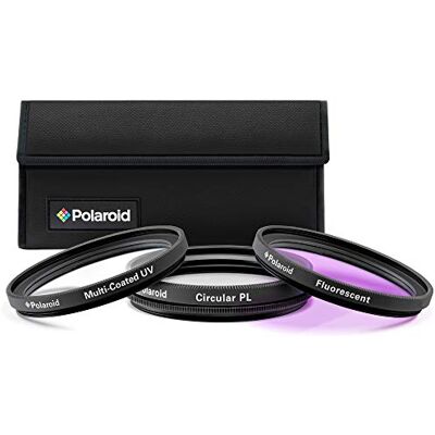Polaroid Optics PL3FIL52 Juego de filtros de 52 mm de 3 piezas (UV, CPL, FLD) Polaroid Optics PL3FIL52 Juego de filtros de 52 mm de 3 piezas (UV, CPL, FLD)
