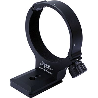 iShoot Anillo de montaje en trípode para objetivo, compatible con Nikon RT-1 AF-S NIKKOR 300 mm f/4E PF ED VR y 70 200 mm f/4G ED VR Con placa de liberación rápida iShoot Anillo de montaje en trípode para objetivo, compatible con Nikon RT-1 AF-S NIKKOR 300 mm f/4E PF ED VR y 70 200 mm f/4G ED VR Con placa de liberación rápida