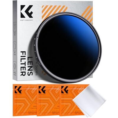 K&F CONCEPT Nano-Klear 82mm ND2-400 Filtro Variable, Filtro Densidad Neutral ND2-400(1-9 Stops) Variable de Vidrio óptico 18 Capas Nano-Revestimiento con 3 Paños de Limpieza K&F CONCEPT Nano-Klear 82mm ND2-400 Filtro Variable, Filtro Densidad Neutral ND2-400(1-9 Stops) Variable de Vidrio óptico 18 Capas Nano-Revestimiento con 3 Paños de Limpieza
