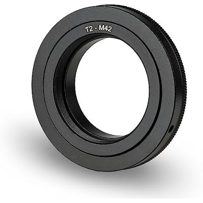 walimex pro Adaptador T2 para Montaje M42 – Anillo Adaptador con Enfoque Manual, fácil manejo, Anillo de conexión de Objetivo walimex pro Adaptador T2 para Montaje M42 – Anillo Adaptador con Enfoque Manual, fácil manejo, Anillo de conexión de Objetivo