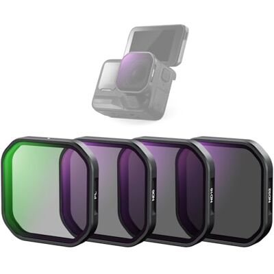 NEEWER Paquete de 4 Filtros Polarizadores ND Compatibles con Insta360 Ace Pro 2, PL/ND8/ND16/ND32 Densidad Neutra y Polarizador Kit Filtros Polarizadores Snap On Accesorios Cámara Acción, FL-A95 NEEWER Paquete de 4 Filtros Polarizadores ND Compatibles con Insta360 Ace Pro 2, PL/ND8/ND16/ND32 Densidad Neutra y Polarizador Kit Filtros Polarizadores Snap On Accesorios Cámara Acción, FL-A95