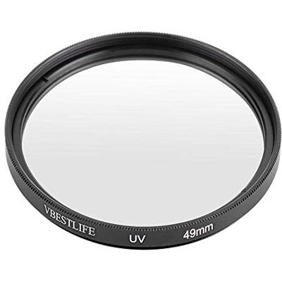 VBESTLIFE Filtro de Protección UV para Objetivo Lentes de Filtro UV Ultra Delgados de Alta Transmitancia para Cámaras DSLR(49mm) VBESTLIFE Filtro de Protección UV para Objetivo Lentes de Filtro UV Ultra Delgados de Alta Transmitancia para Cámaras DSLR(49mm)