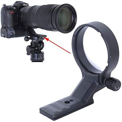 iShoot Anillo de Montaje en Trípode Collar Soporte de Lente Compatible con Nikon Nikkor AF-S 200-500mm f/5.6E ED VR, Parte Inferior es Arca-Swiss Fit Cámara Placa de Liberación Rápida iShoot Anillo de Montaje en Trípode Collar Soporte de Lente Compatible con Nikon Nikkor AF-S 200-500mm f/5.6E ED VR, Parte Inferior es Arca-Swiss Fit Cámara Placa de Liberación Rápida