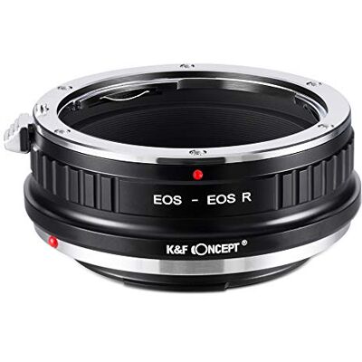 K&F CONCEPT Adaptador de Objetivo de Lente EOS-EOS R, Anillo Adapter Manual Compatible con Lente Canon EOS EF/EF-S a Cuerpo de Cámara con Montura Canon EOS R K&F CONCEPT Adaptador de Objetivo de Lente EOS-EOS R, Anillo Adapter Manual Compatible con Lente Canon EOS EF/EF-S a Cuerpo de Cámara con Montura Canon EOS R