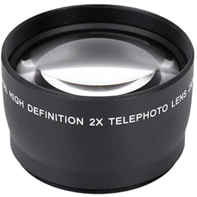 VBESTLIFE Teleobjetivo 58mm, Accesorios para cámaras Aumento 58MM 2X Teleobjetivo Universal teleobjetivo para cámaras VBESTLIFE Teleobjetivo 58mm, Accesorios para cámaras Aumento 58MM 2X Teleobjetivo Universal teleobjetivo para cámaras
