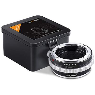 K&F CONCEPT Adaptador de Objetivo Nikon-NEX,Anillo Adaptador de Montura Lente Compatibles con Objetivos Nikon G AF-S F AIS AI Lens y Cuerpos de Camara Sony E-Mount para Sony Alpha A7, A6000,NEX 7,etc K&F CONCEPT Adaptador de Objetivo Nikon-NEX,Anillo Adaptador de Montura Lente Compatibles con Objetivos Nikon G AF-S F AIS AI Lens y Cuerpos de Camara Sony E-Mount para Sony Alpha A7, A6000,NEX 7,etc