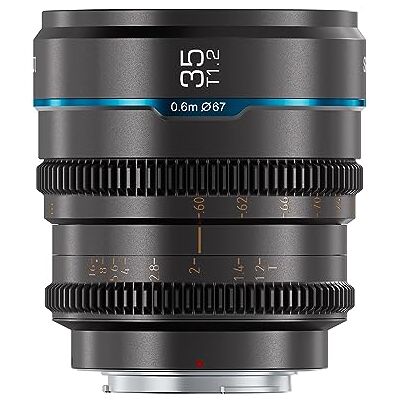 Sirui Night Walker 35mm Lente de Cine S35/APSC con Enfoque Manual, Lente de Gran Apertura T1.2 para M4/3 Cameras, para BMPCC4K, GH5II,GH6, Z CAM (MS35M-G, MFT, Gris) Sirui Night Walker 35mm Lente de Cine S35/APSC con Enfoque Manual, Lente de Gran Apertura T1.2 para M4/3 Cameras, para BMPCC4K, GH5II,GH6, Z CAM (MS35M-G, MFT, Gris)