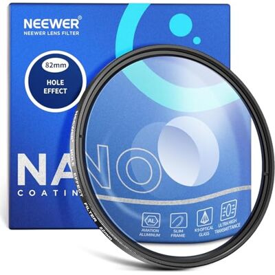 NEEWER 82mm Espiral Halo Filtro Cámara Lente, Prisma K9 Cristal Óptico Efectos Especiales Filtro Fotografía Lente de Cámara Accesorios con Visión Túnel Deformada Circular Halo Efecto Marco NEEWER 82mm Espiral Halo Filtro Cámara Lente, Prisma K9 Cristal Óptico Efectos Especiales Filtro Fotografía Lente de Cámara Accesorios con Visión Túnel Deformada Circular Halo Efecto Marco