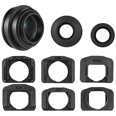 Andoer 1.51 X Lupa con visor de ocular de enfoque fijo para Canon Nikon, Sony Pentax, Olympus, Fujifilm, Samsung DSLR Sigma Minoltaz con 2 * bloques de colores Andoer 1.51 X Lupa con visor de ocular de enfoque fijo para Canon Nikon, Sony Pentax, Olympus, Fujifilm, Samsung DSLR Sigma Minoltaz con 2 * bloques de colores