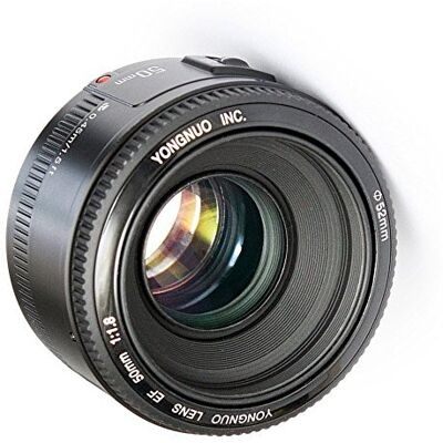 YONGNUO Lente F1.8 de 50 mm de gran apertura para cámara Canon EF Mount EOS, etc. 5DIII/5DII/6D/60D/600D/650D/1000D/1100D/1200D/10D/20D/300D/350D YONGNUO Lente F1.8 de 50 mm de gran apertura para cámara Canon EF Mount EOS, etc. 5DIII/5DII/6D/60D/600D/650D/1000D/1100D/1200D/10D/20D/300D/350D
