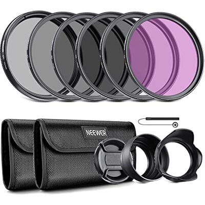 Kit de filtros ND 55mm NEEWER - UV, CPL, FLD, ND2/4/8 - Accesorios para lentes Kit de filtros ND 55mm NEEWER - UV, CPL, FLD, ND2/4/8 - Accesorios para lentes