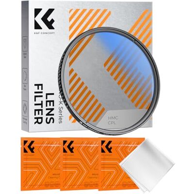 K&F CONCEPT Nano-Klear 82mm Filtro Polarizador CPL con 3 Paños de Limpieza Filtro Vidrio Óptico con Nano-Revestimiento de 18 Capas para Objetivo FC301 K&F CONCEPT Nano-Klear 82mm Filtro Polarizador CPL con 3 Paños de Limpieza Filtro Vidrio Óptico con Nano-Revestimiento de 18 Capas para Objetivo FC301