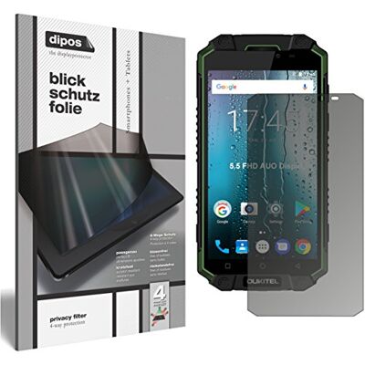 dipos Protector de Pantalla Antiespía para Oukitel K10000 Max dipos Protector de Pantalla Antiespía para Oukitel K10000 Max