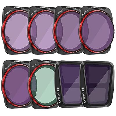 FREEWELL Juego de filtros All Day para Air 3 ND, ND/PL, CPL óptica de Color Neutro, tecnología GimbalSafe FREEWELL Juego de filtros All Day para Air 3 ND, ND/PL, CPL óptica de Color Neutro, tecnología GimbalSafe