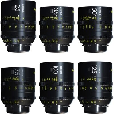 DZOFILM Cine Lens Vespid Prime 6-Lens Kit (25/35/50/75/100/125 T2.1) DZOFILM Cine Lens Vespid Prime 6-Lens Kit (25/35/50/75/100/125 T2.1)