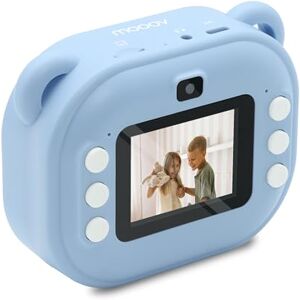 mooov 477522 Camara Fotos Infantil instantanea, 2,4’‘ Full HD/HD, cámara Fotos Infantil para niños y niñas, 18 Efectos/Marcos, 5 Juegos, 2 Rollos de Papel fotográfico de impresión, Azul mooov 477522 Camara Fotos Infantil instantanea, 2,4’‘ Full HD/HD, cámara Fotos Infantil para niños y niñas, 18 Efectos/Marcos, 5 Juegos, 2 Rollos de Papel fotográfico de impresión, Azul