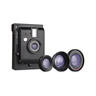 Lomography Lomo'Instant Negro + 3 Lentes- Cámara instantánea Lomography Lomo'Instant Negro + 3 Lentes- Cámara instantánea