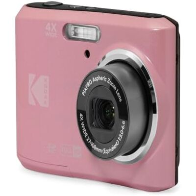 Kodak Cámara Digital PixPro FZ45 de 16 MP, Full HD 1080p, con Zoom óptico de 4X y Lente Gran Angular de 27 mm, Color Rosa Pastel. Kodak Cámara Digital PixPro FZ45 de 16 MP, Full HD 1080p, con Zoom óptico de 4X y Lente Gran Angular de 27 mm, Color Rosa Pastel.