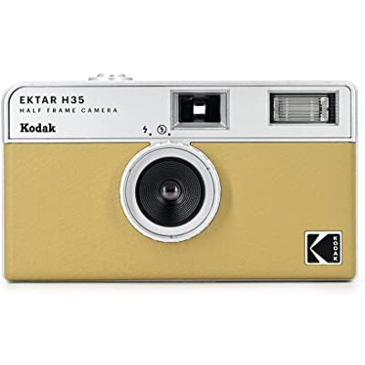 Kodak Ektar H35 cámara de película de Medio fotograma, 35 mm, Reutilizable, sin Enfoque, Ligera (Arena)(película y batería no Incluidas) Kodak Ektar H35 cámara de película de Medio fotograma, 35 mm, Reutilizable, sin Enfoque, Ligera (Arena)(película y batería no Incluidas)