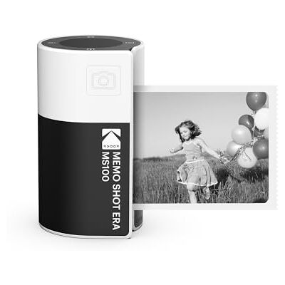 Kodak Memo Shot ERA Cámara Digital instantánea e Impresora de Etiquetas fotográfica, Color Blanco (cámara con 1 Rollo de Cartucho de Etiquetas One-Touch) Kodak Memo Shot ERA Cámara Digital instantánea e Impresora de Etiquetas fotográfica, Color Blanco (cámara con 1 Rollo de Cartucho de Etiquetas One-Touch)